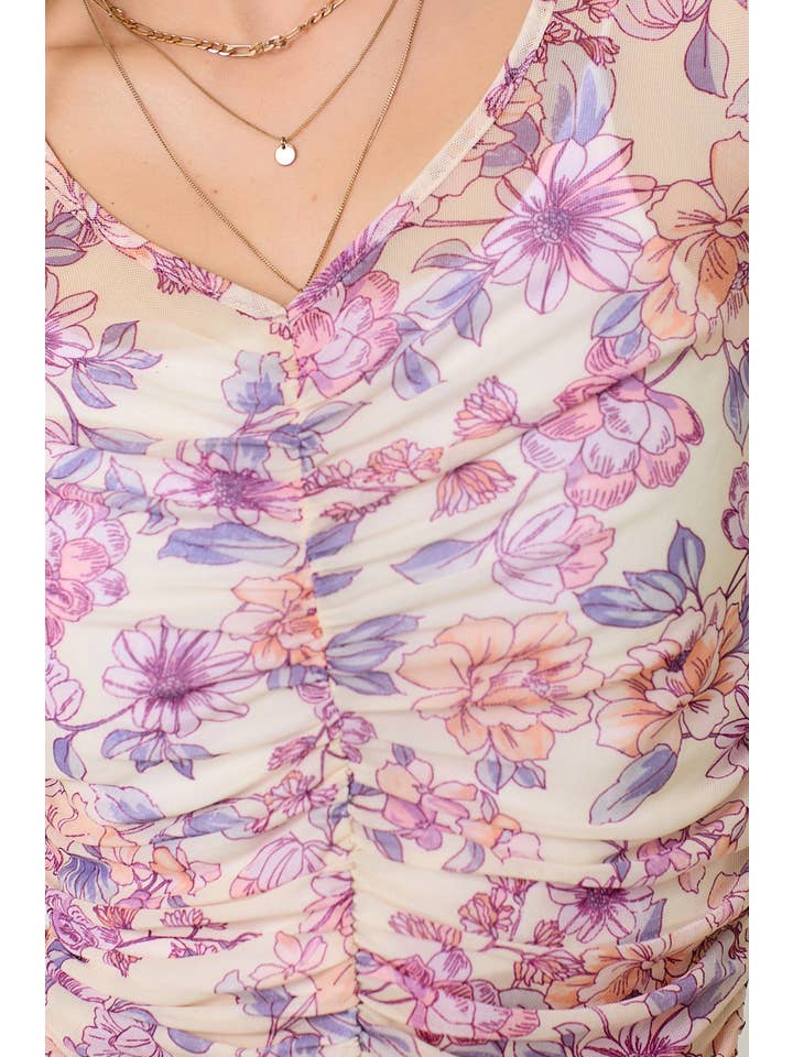 Mystree - Wholesale Blouse - Women's - 60527 Floral Ruching Top 11