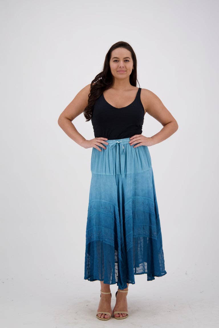 Advance Apparels - Wholesale Skirt - Women's - Ombre Dye Renaissance Skirt 1322910