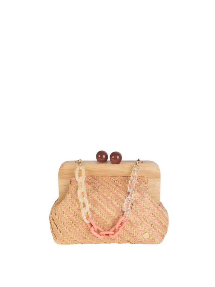 FESTA RAMIREZI BOQUILLA RAFIA NUDE por atacado de Volum Bags