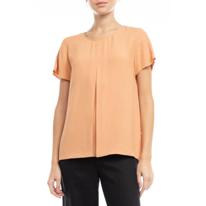 Naked Zebra - Wholesale Blouse - Women's - Short Sleeve Open Dart Blouse12