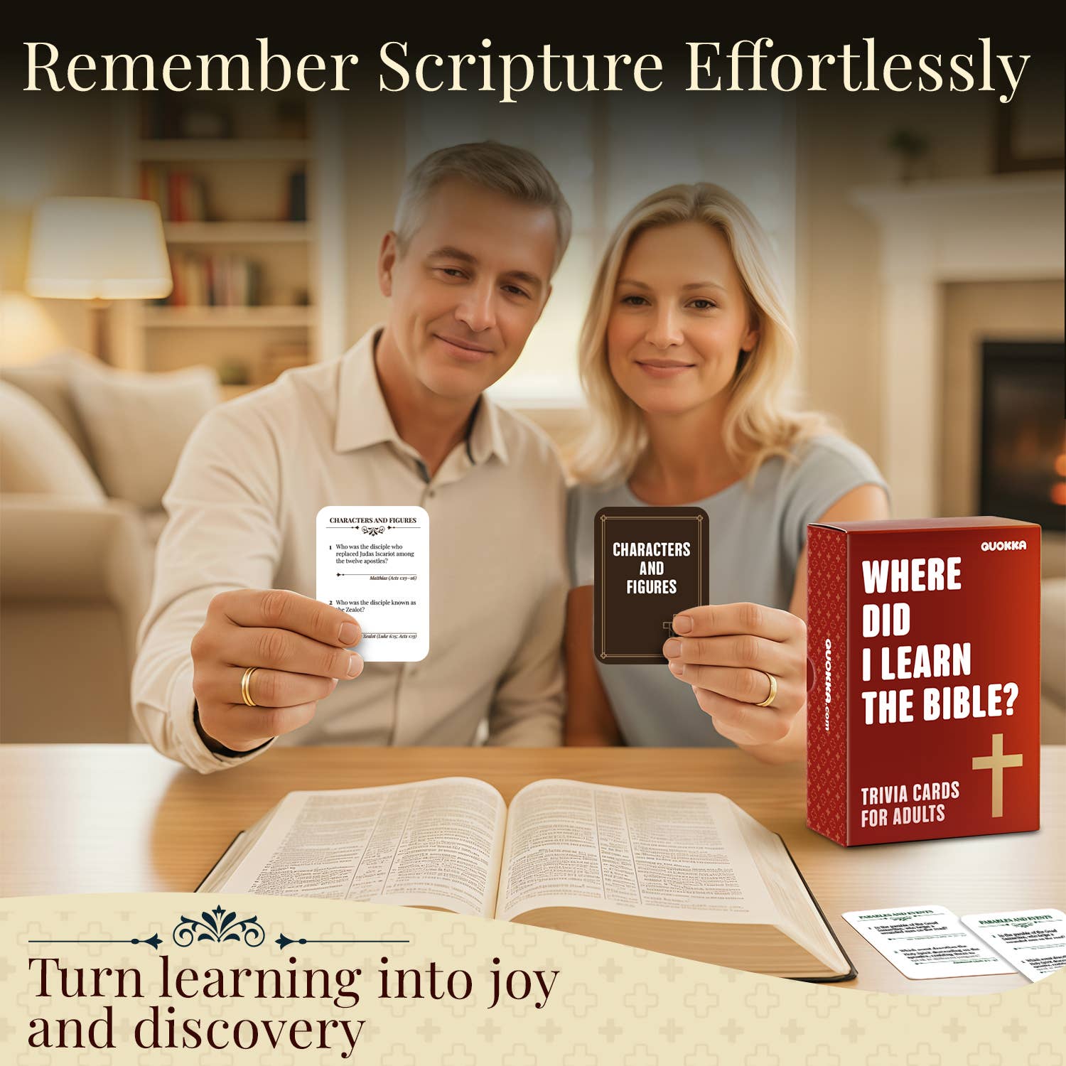 QUOKKA - Wholesale Card Game - Rethink!: How Well Did You Read The Bible? Trivia Game4