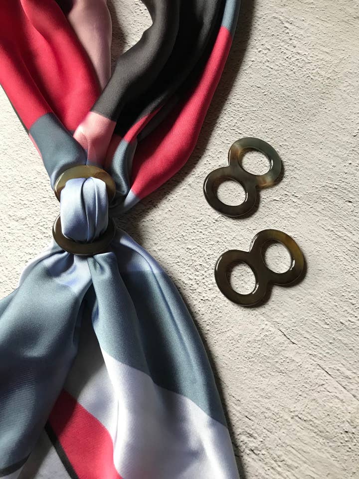 Scarf Ring for Silk Scarf Carre for wholesale by Hala Design
