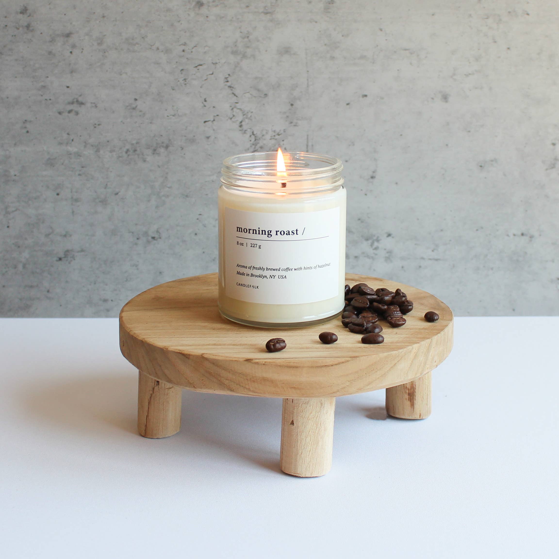 Candlefolk - Vente Bougie en bocal - Rôti du matin - 8 oz de bougie de soja2