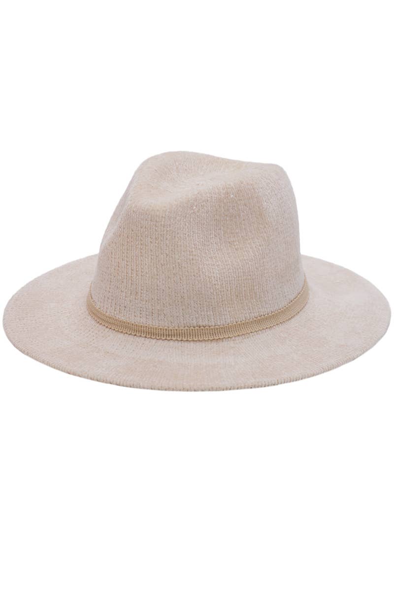 Cap Zone – wholesale Fedora – Women’s – Velvety Corduroy Woven Chenille Floppy Fedora Rancher Hat0