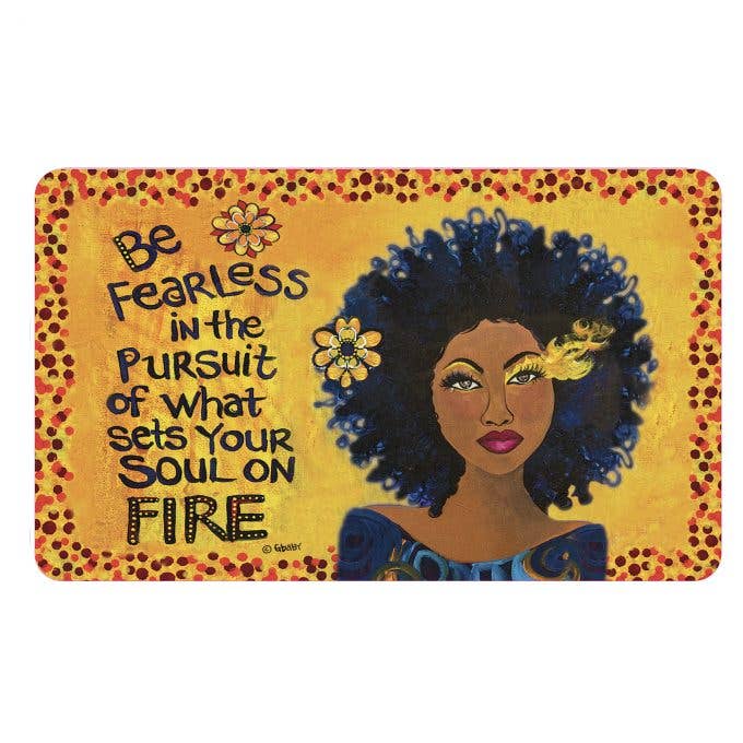 Tapis de sol intérieur Soul On Fire pour la vente par Shades of Color, LLC