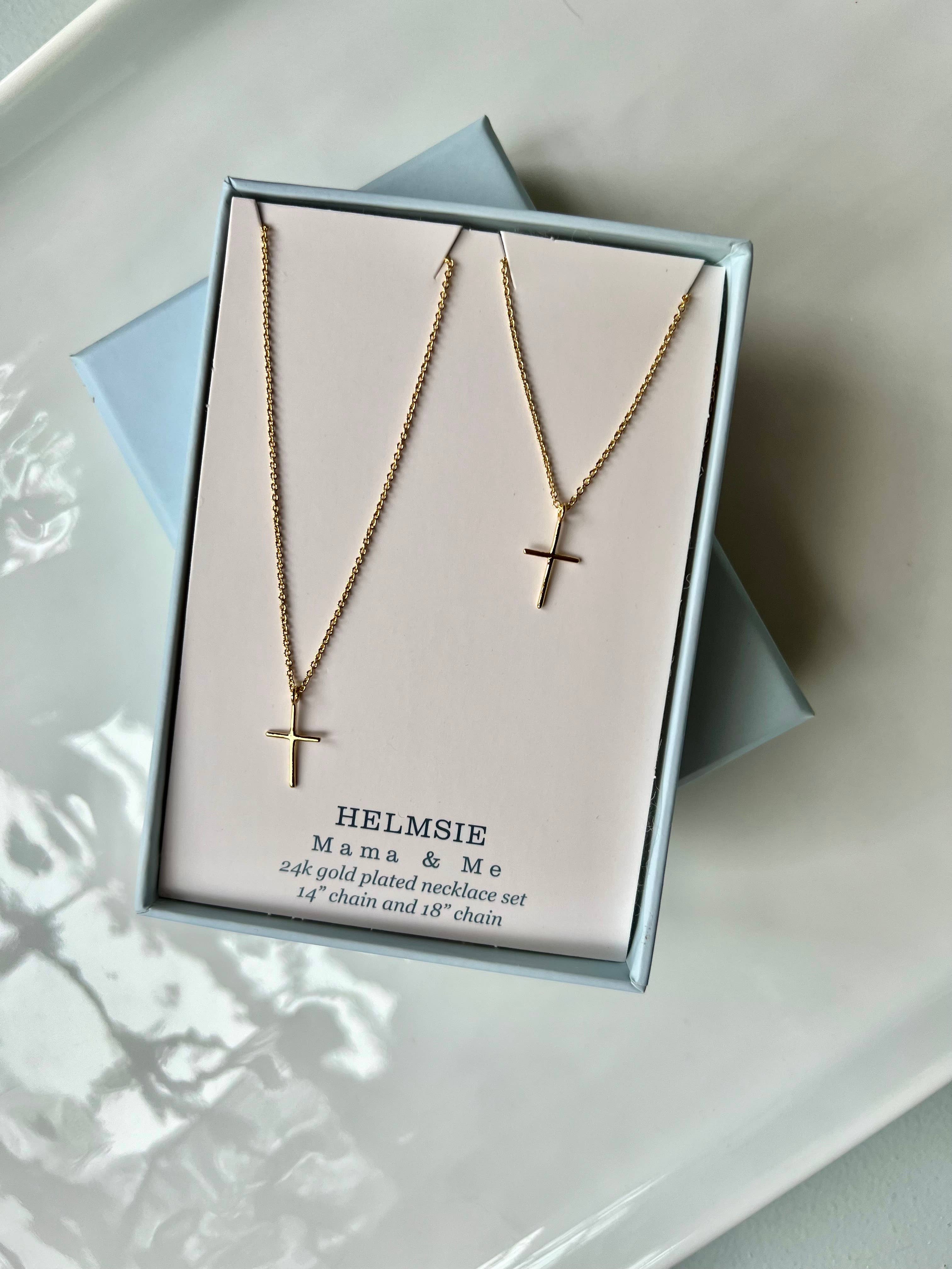 Helmsie – Conjunto de joias por atacado – Conjunto de colar Momma + Me Bees7