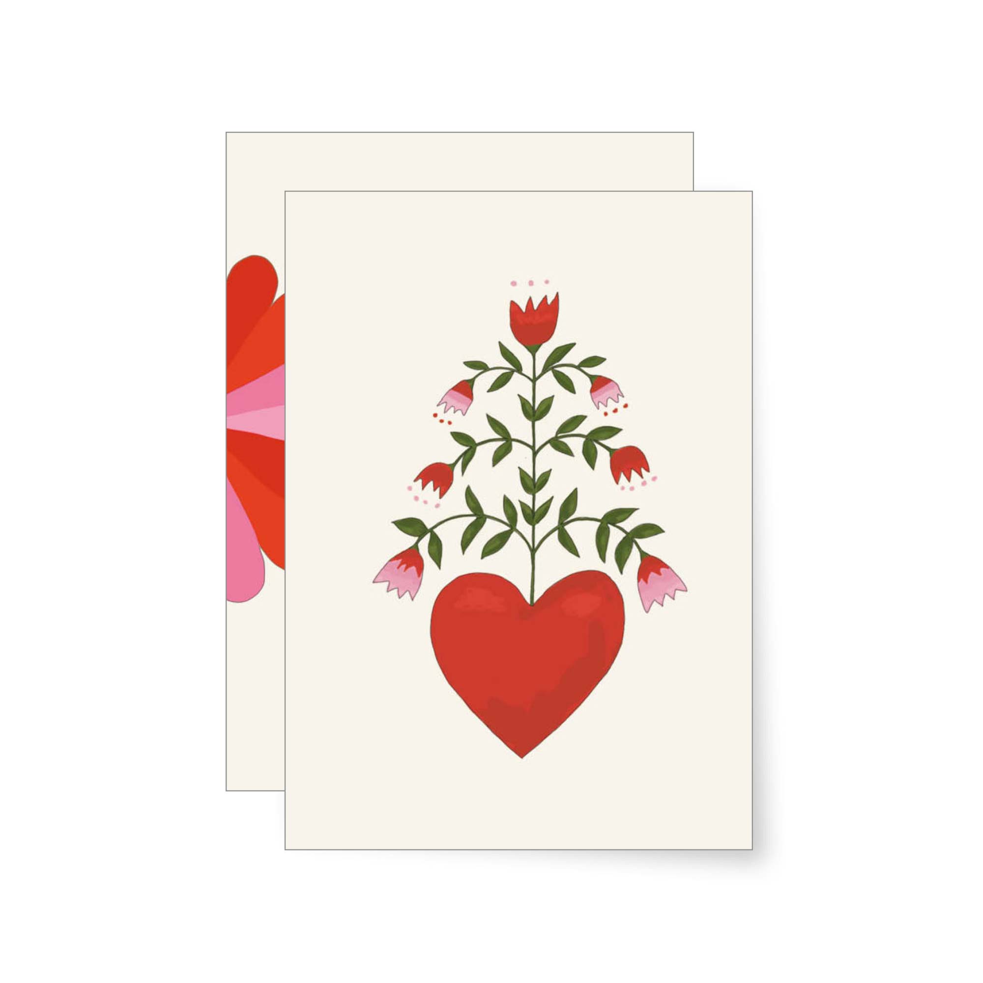 MIAO Papeterie - Wholesale Birthday Card - Flower Heart | Folded Card