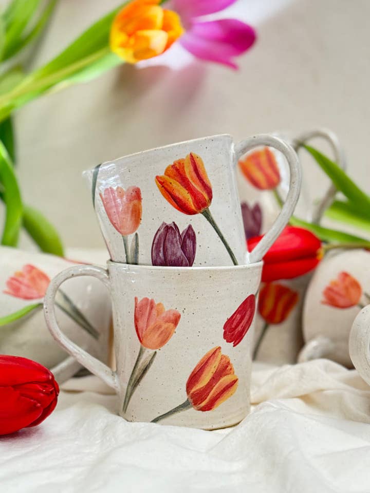 Tulip Mug for wholesale by Nina Paloma