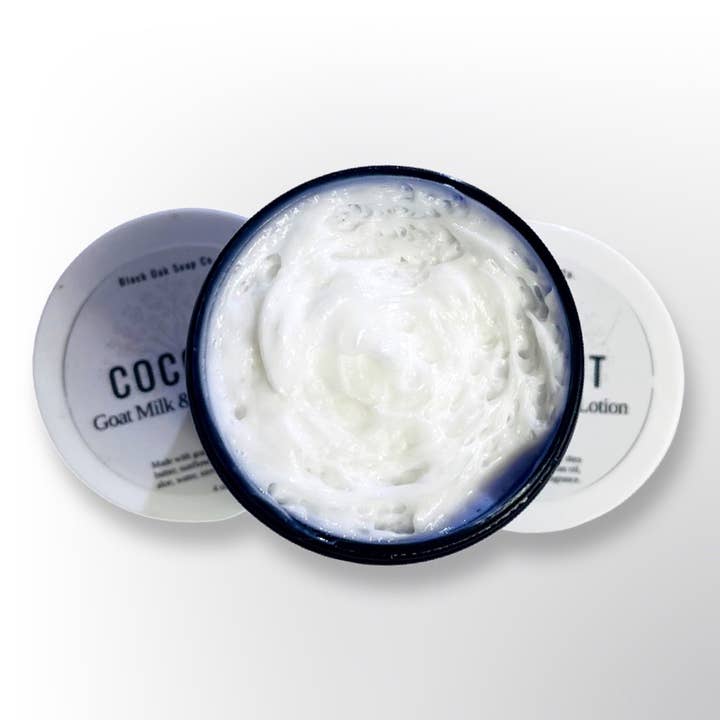 Black Oak Soap Company - Wholesale Body Cream/Lotion - Pure Hydrating Goat Milk and Honey Lotion Coconut Scented2