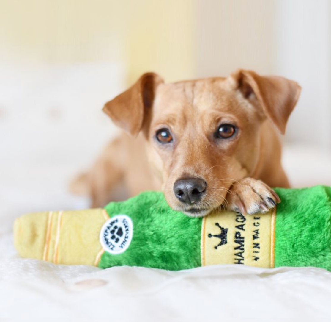 ZippyPaws - Wholesale Pet Plush Toy - Dog - Happy Hour Crusherz - Champagne - Dog Toy5