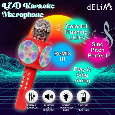 Gabba Goods - Wholesale Speakers - Gabba Goods Karaoke LED Karaoke Microphone Speaker5