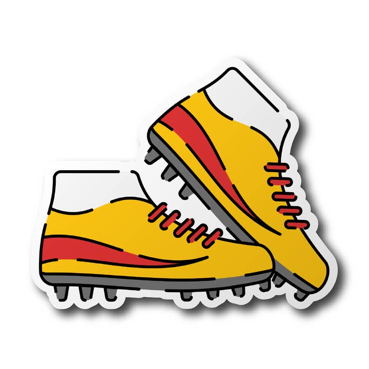 CJ's Sticker Shop - Wholesale Sticker - Cleats Sports Sticker Vinyl Decal Football Soccer0