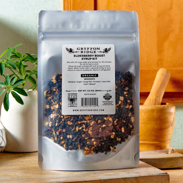 Elderberry Boost - aus kontrolliert biologischem Anbau für den Großhandel von Gryffon Ridge Spice Merchants