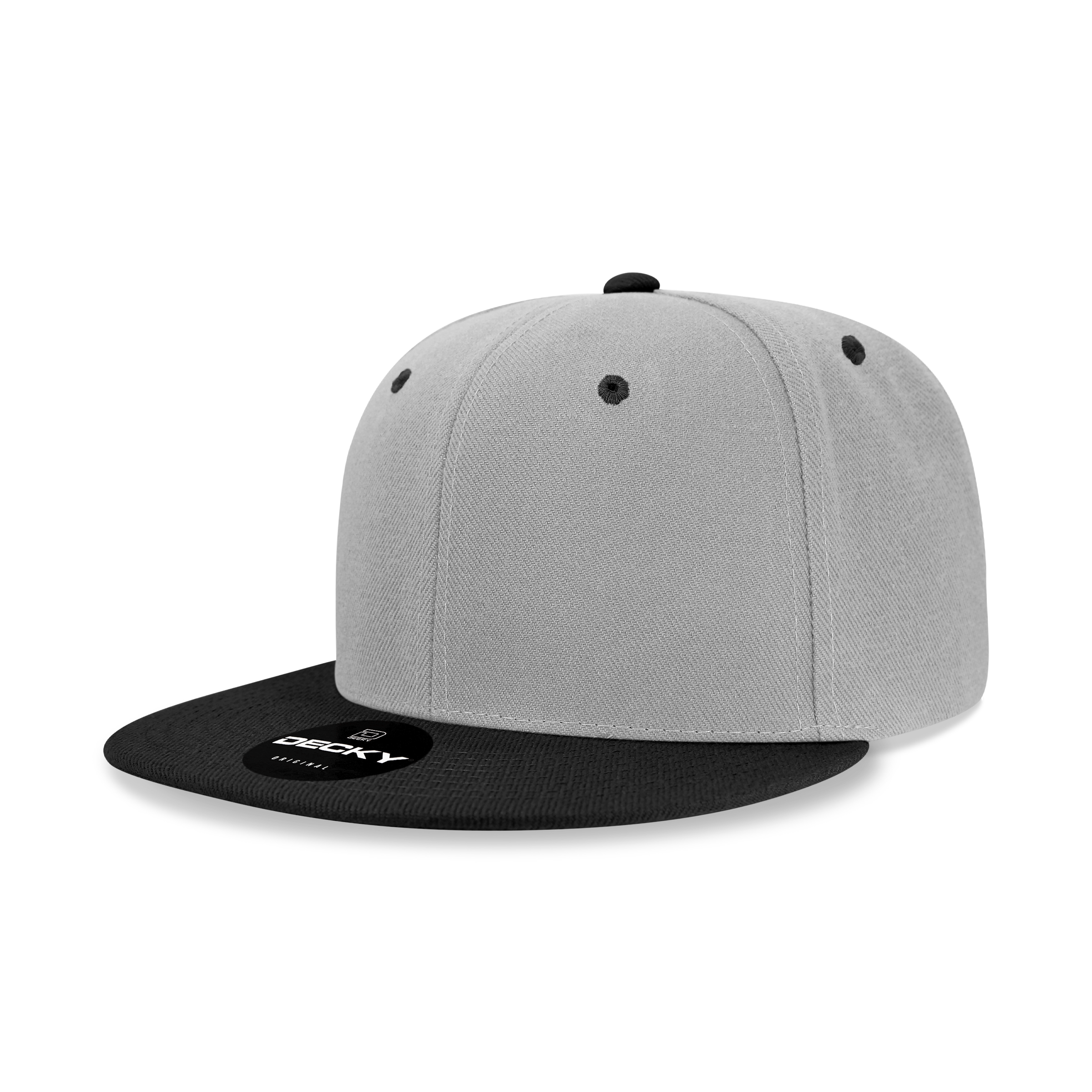 The Park Wholesale - Wholesale Flat Brim Cap - Men's - Decky 6020 - High Profile 6 Panel Snapback, Flat Bill Hat - 602053
