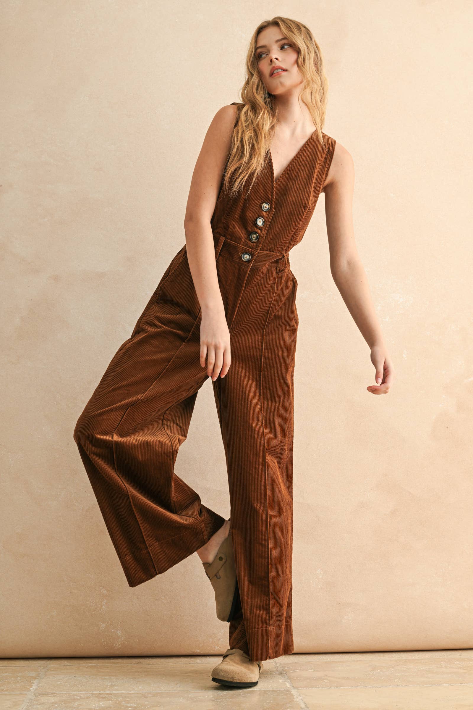 MIOU MUSE - Wholesale Jumpsuit - Women's - JU5682   CORDUROY JUMPSUIT11