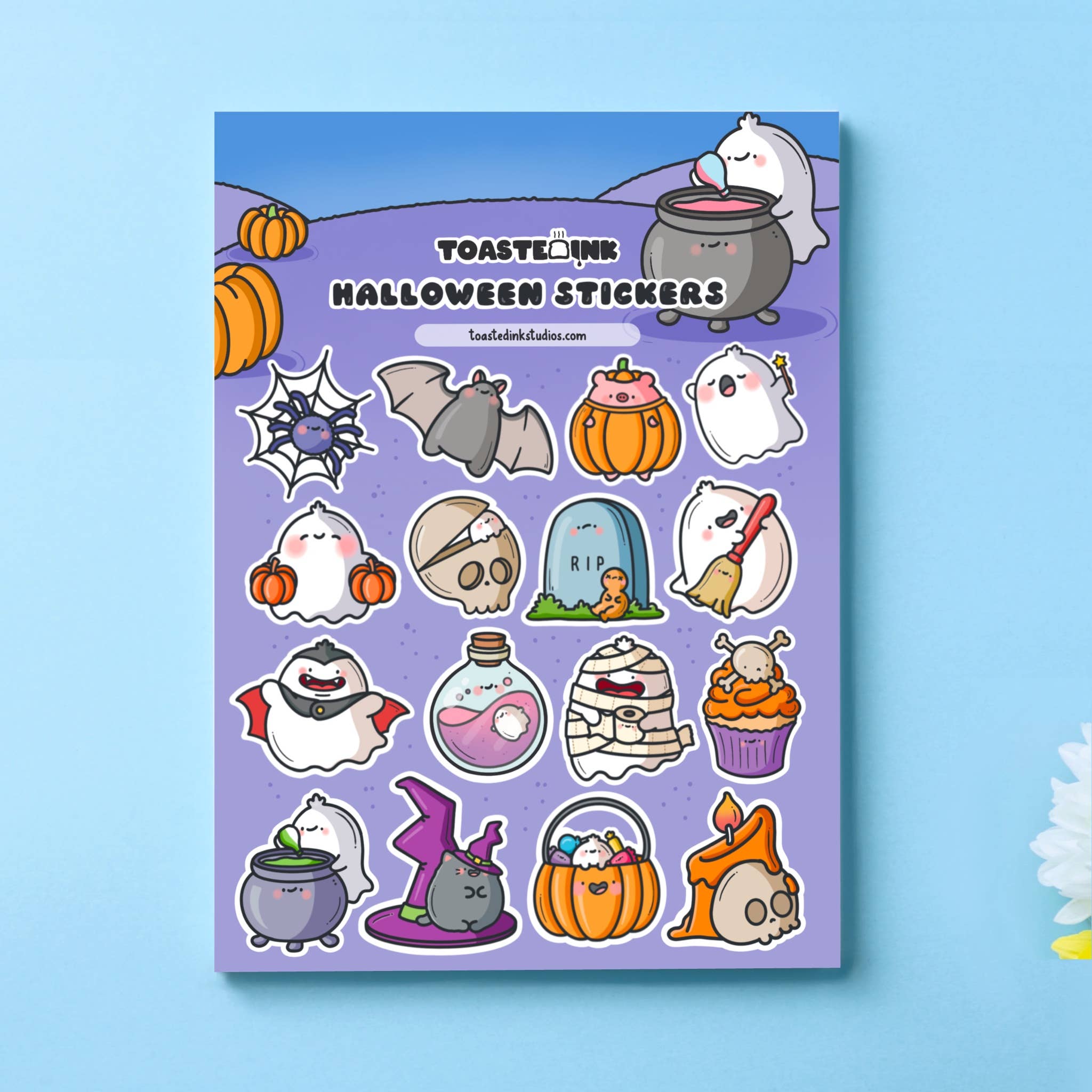Toastedink – wholesale Sticker – Halloween Sticker Sheet | Cute Stickers