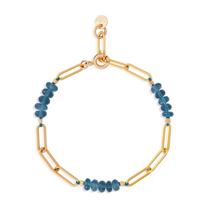 Bracelet en or avec trombone Gemmy Gem pour la vente par Mabel Chong