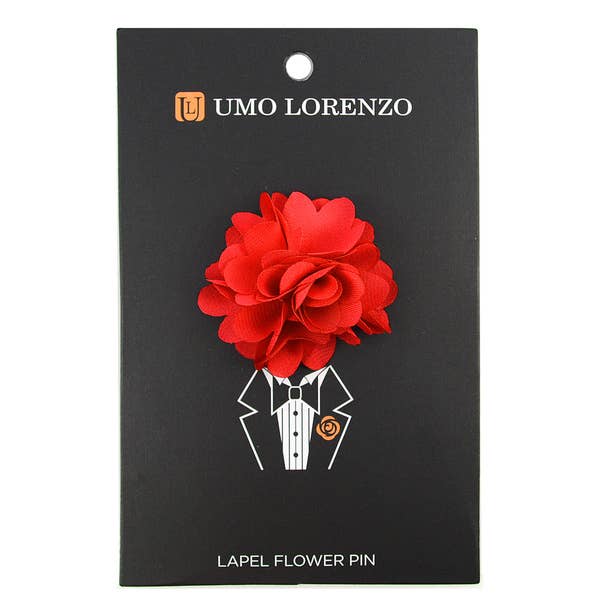 Selini New York - Wholesale Lapel Pin/Button - Solid Mini Bouquet Clutch Back Flower Lapel Pins12