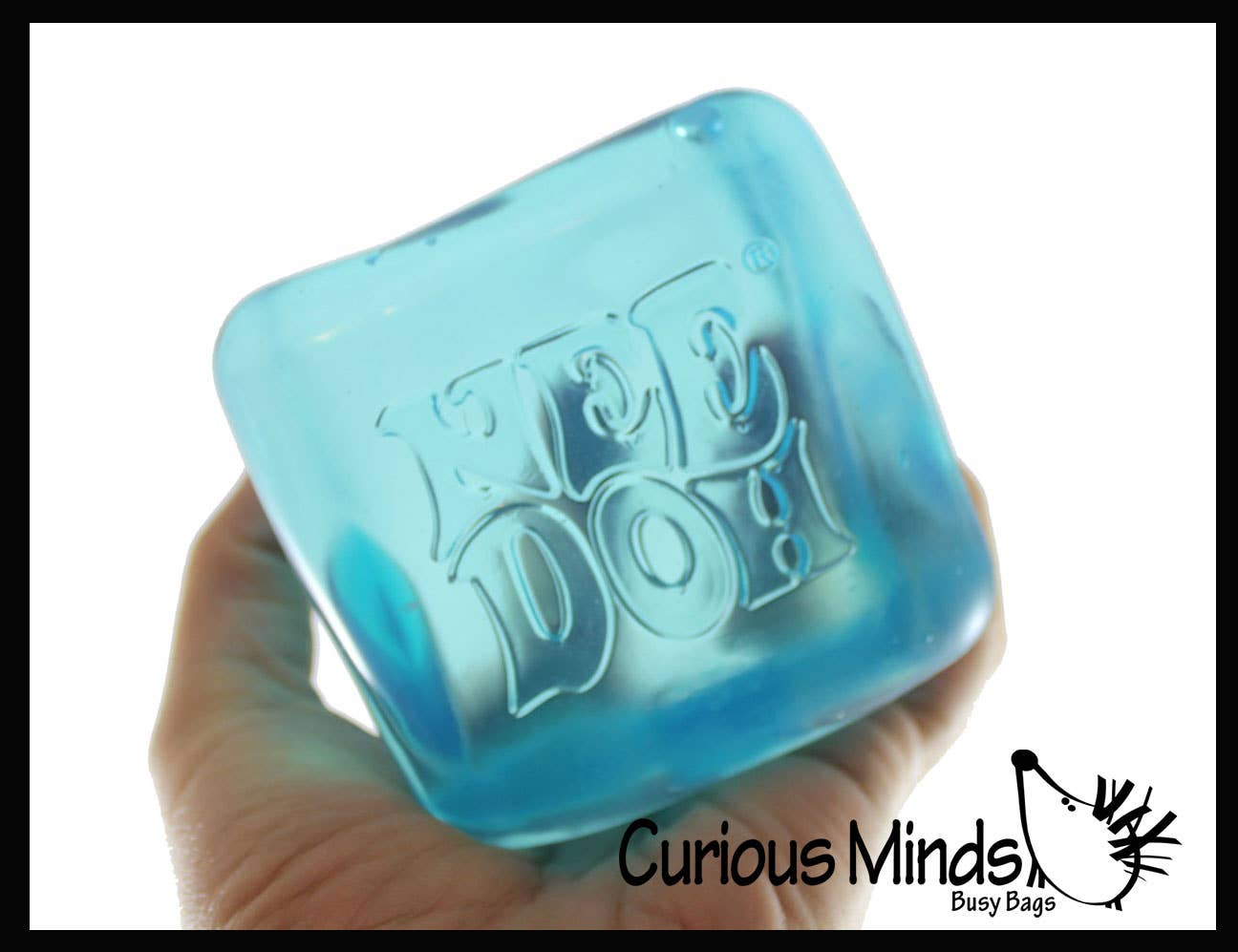 Curious Minds Toys - Wholesale Fidget Toy - Kids - 1 Nee Doh Jumbo Nice Cube Berg Ice Sugar Ball - Thick Glue/G1