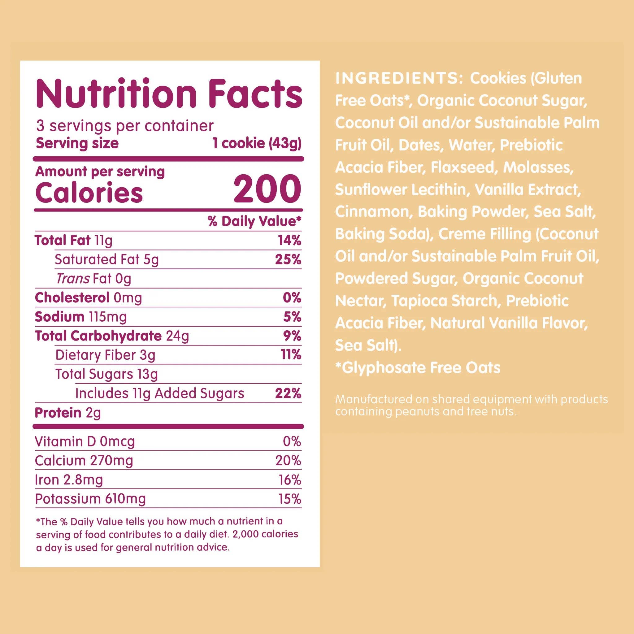 Maxine's Heavenly - Wholesale Cookie - Oatmeal Creme Sandwiches - 3 PK Box1