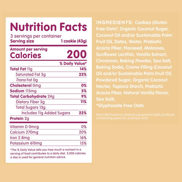 Maxine's Heavenly - Wholesale Cookie - Oatmeal Creme Sandwiches - 3 PK Box1