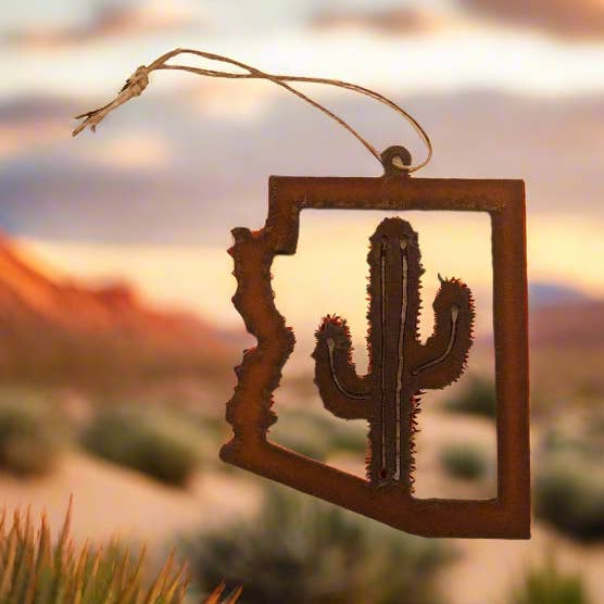 Universal Ironworks USA - Vendita all'ingrosso Decorazione - Arizona - Statale ornamentale con cactus di Saguaro0