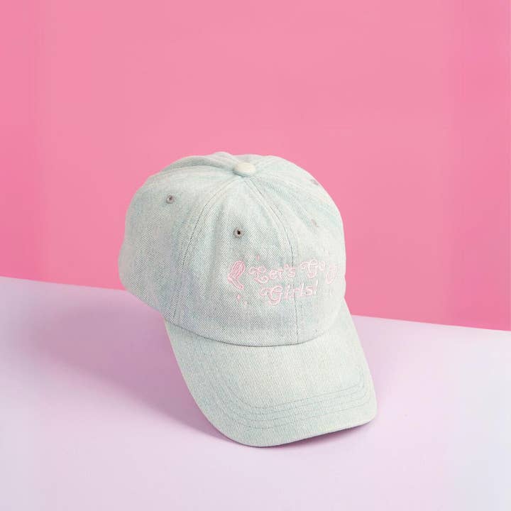 Party Mountain Paper co. - Wholesale Baseball Cap - Women's - Let's Go Girls Baseball Dad Hat | Last Chance