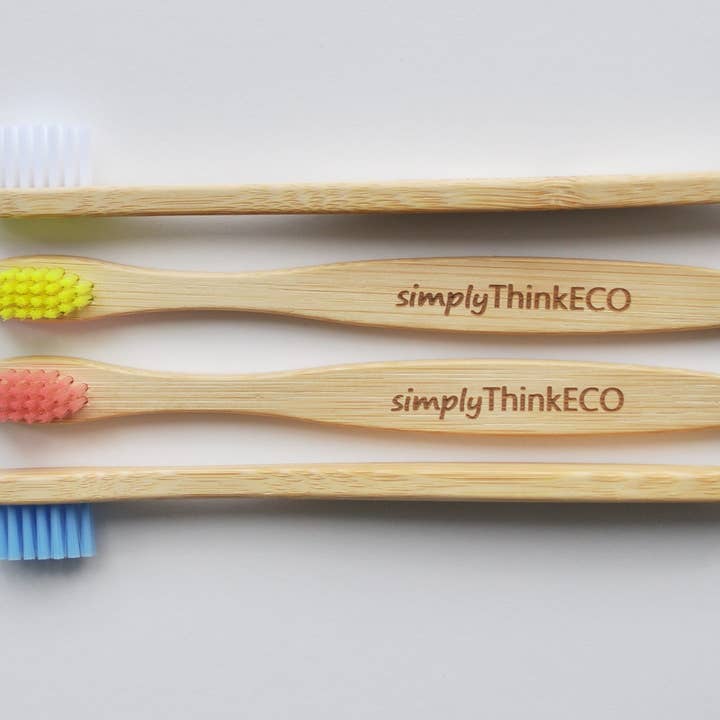 simplyThinkECO - Wholesale Toothbrush – Kids & Baby - Kids Bamboo Toothbrush Set of 4 | Eco Friendly3