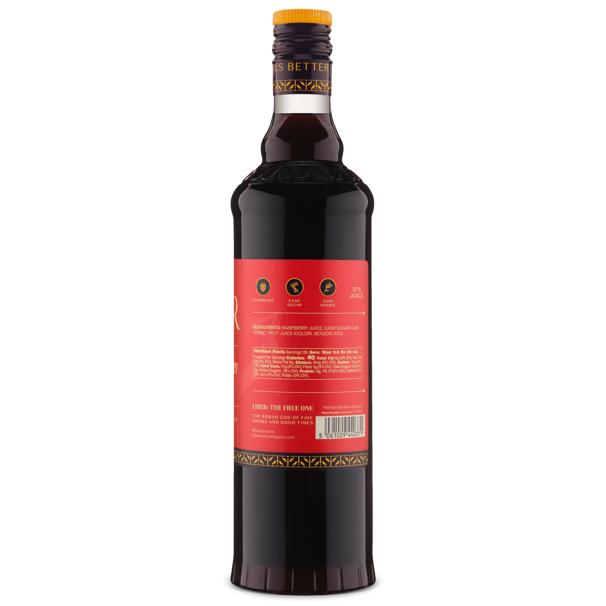 Liber & Co. – wholesale Cocktail mix/syrup – Raspberry Gum Syrup2