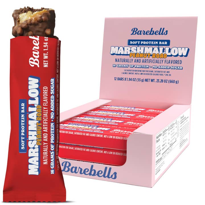 Shop The King - Wholesale Marshmallow - Barebells Soft Marshmallow Peanut Road Boxes 12ct