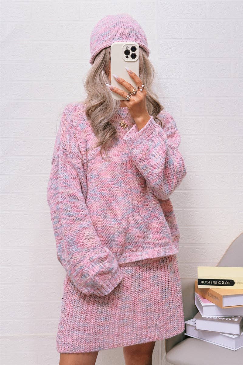 Mccolin – wholesale Set med topp och kjol - Dam – Mysigt stickat kjolset0