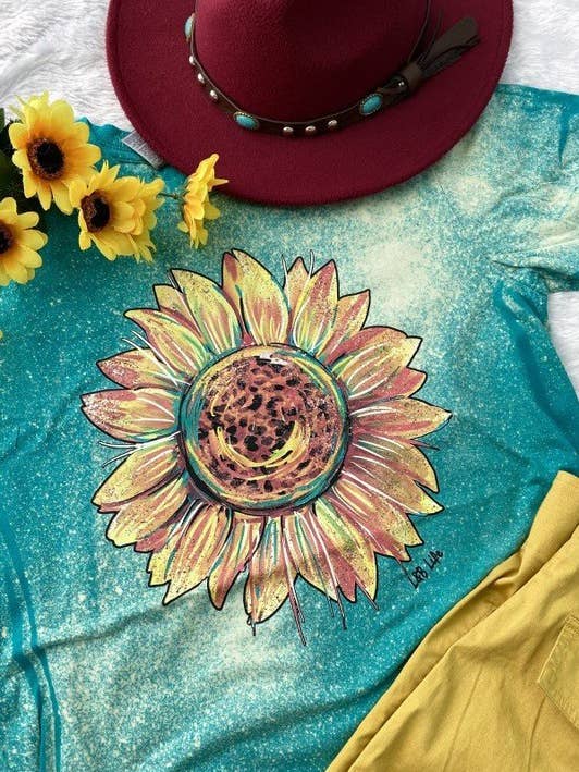 Gil Bleach Rustic Sunflower Cute, Flower, Trendy for wholesale by L&B Life