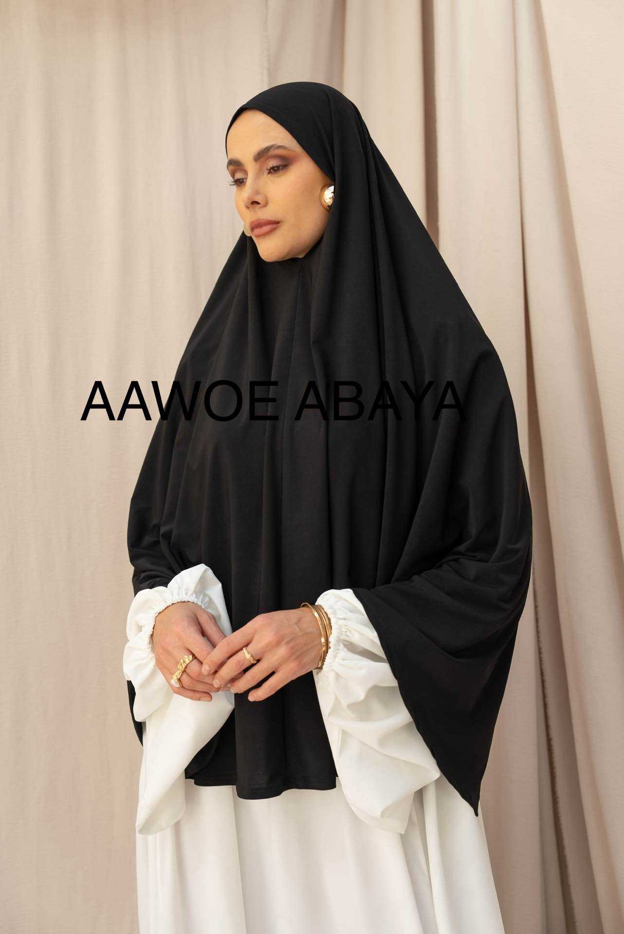 Aawoe Abaya - Wholesale Hijab - Dames - Elegante khimar met lange mouwen - 2418-KH38