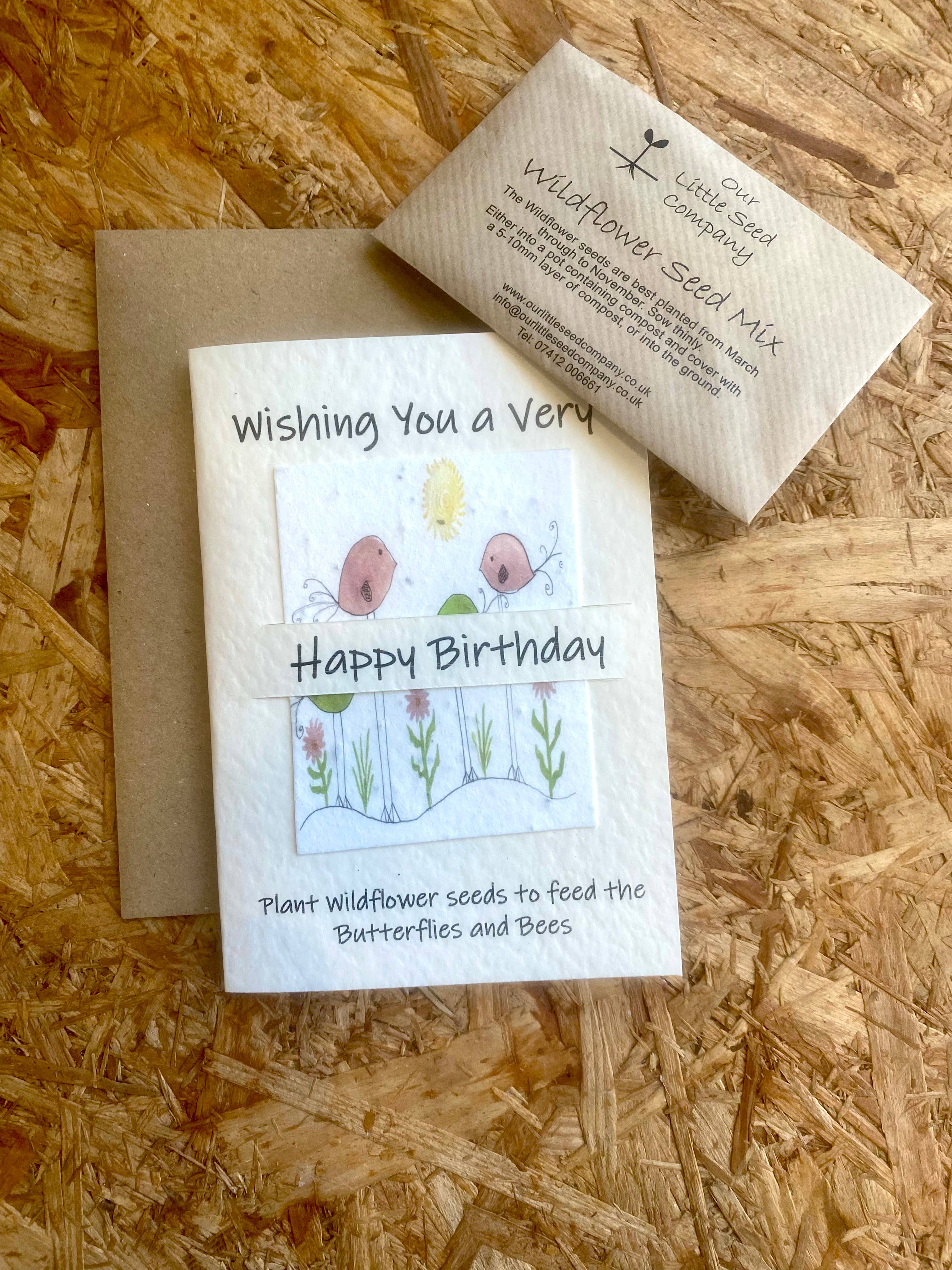 Our Little Seed Company - Wholesale Everyday Greeting Card - Birthday -  Birds 2