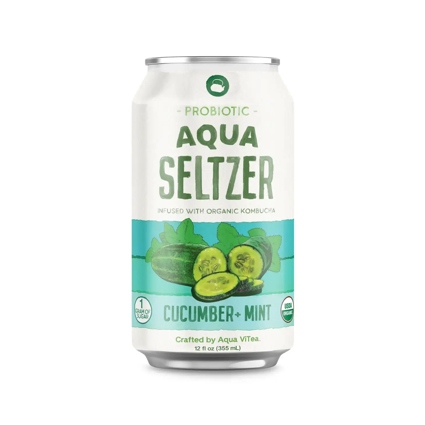 Aqua Seltzer by Aqua ViTea - Wholesale Soda/Carbonated Drink - Aqua Seltzer Probiotic Cucumber + Mint 12-Pack0