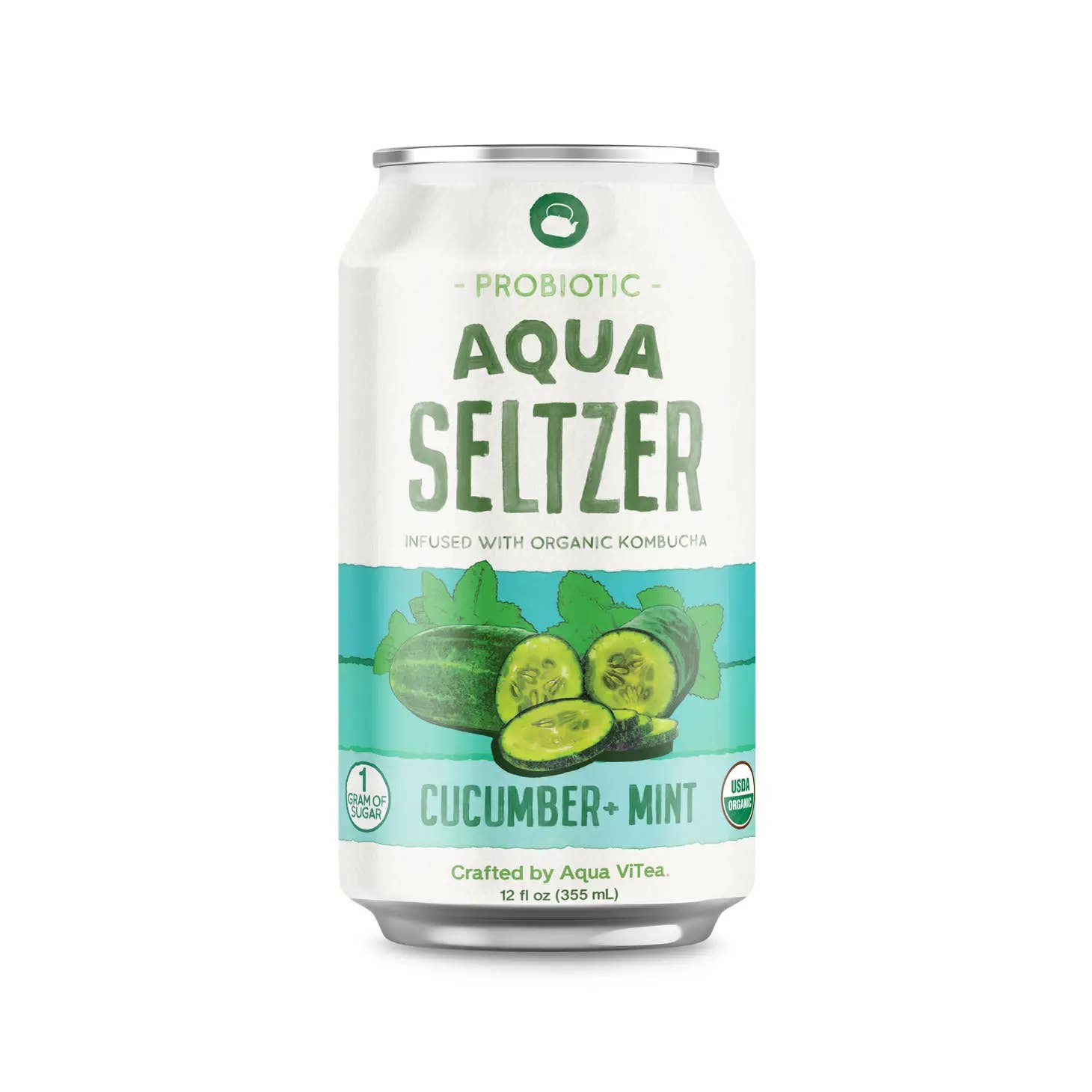 Aqua Seltzer by Aqua ViTea - Wholesale Soda/Carbonated Drink - Aqua Seltzer Probiotic Cucumber + Mint 12-Pack