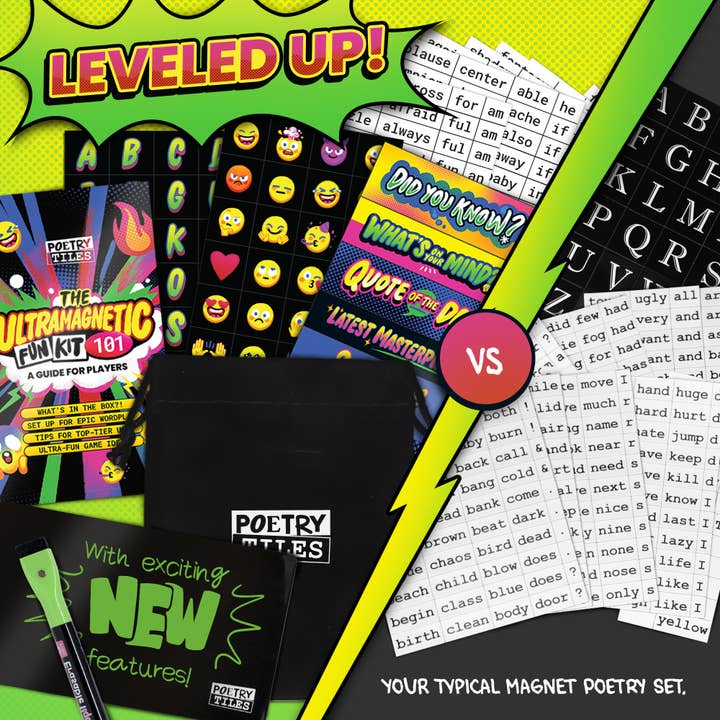 Upgraded Us - Wholesale Magnet - Ultramagnetic Fun Kit - Magnetic Fridge Poetry