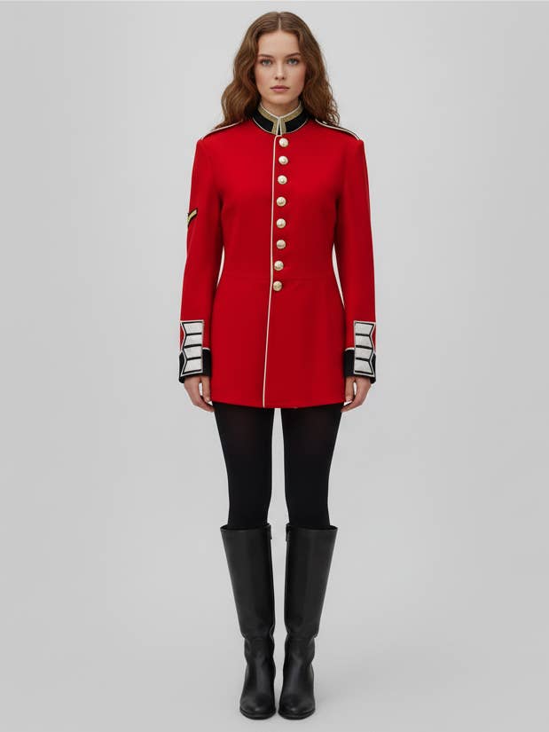 Vintage Canadian Military Officer Dress Jacket / Red Unisex for wholesale by camoLOTS