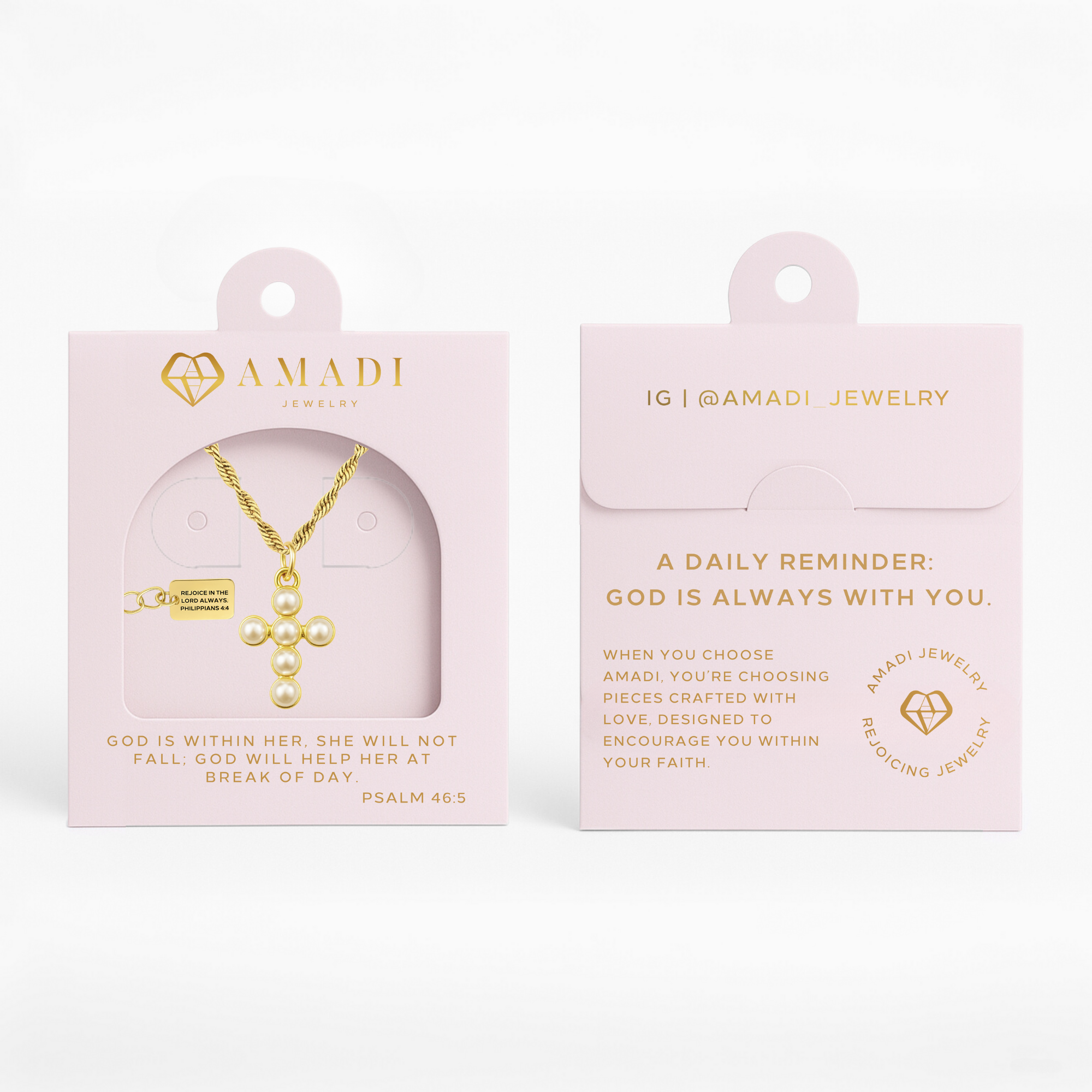 AMADI Jewelry - Vendita all'ingrosso Collana con ciondolo/pendaglio - Collana Sempre con Noi in Oro e Argento8