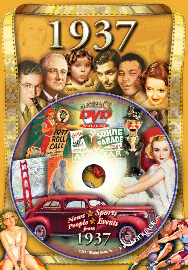 Flickback - Wholesale Birthday Card - 1937 Flickback DVD Video Greeting Card: Birthday or Anniversary Gift1