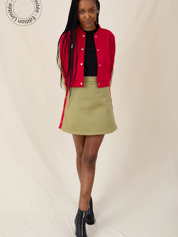 Jupe OLIVIA Kaki pour la vente par INADEA