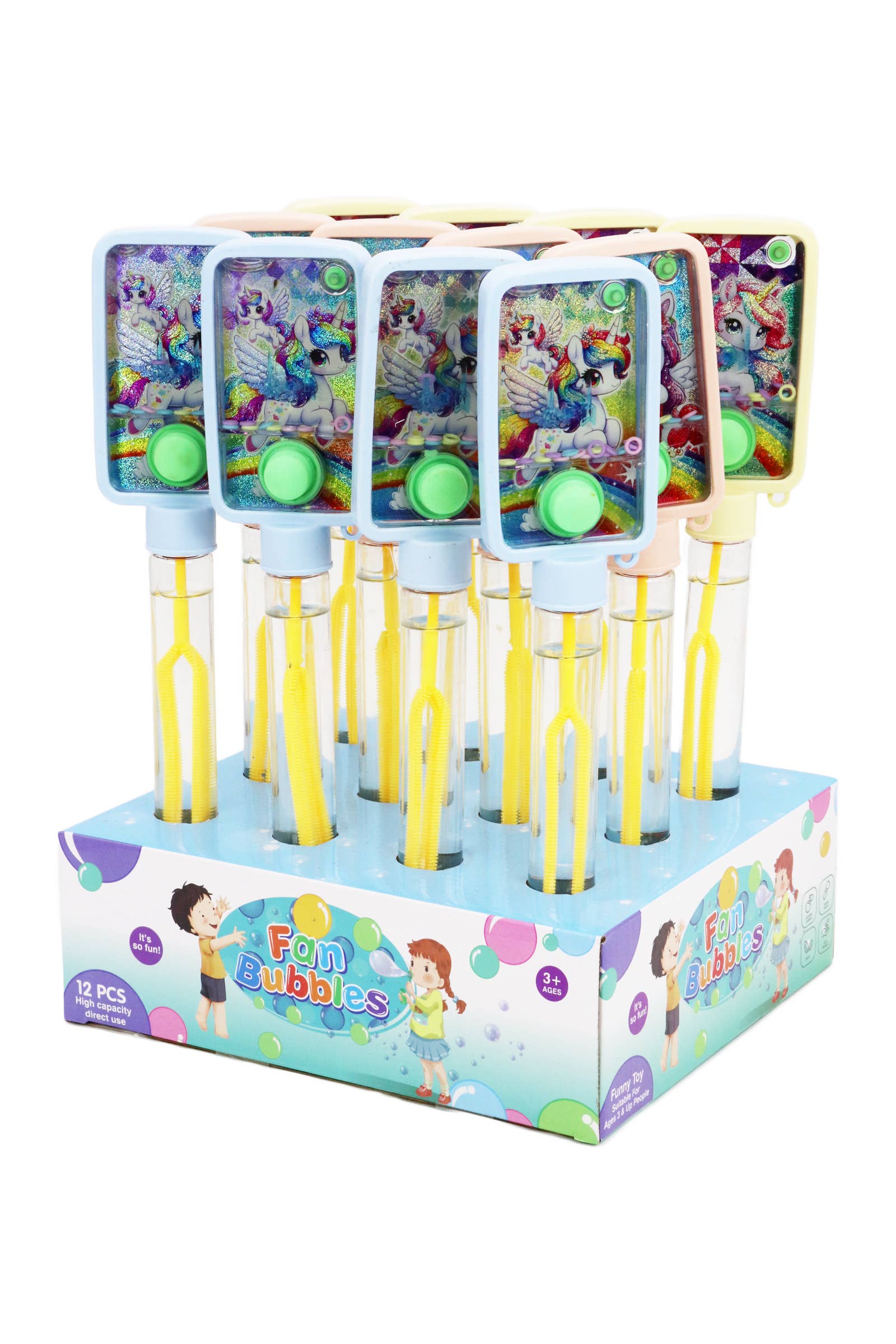 Cap Zone - Wholesale Bubble wand – Child - Unicorn Ring Toss Water Game Bubble Wand - 12 pcs2