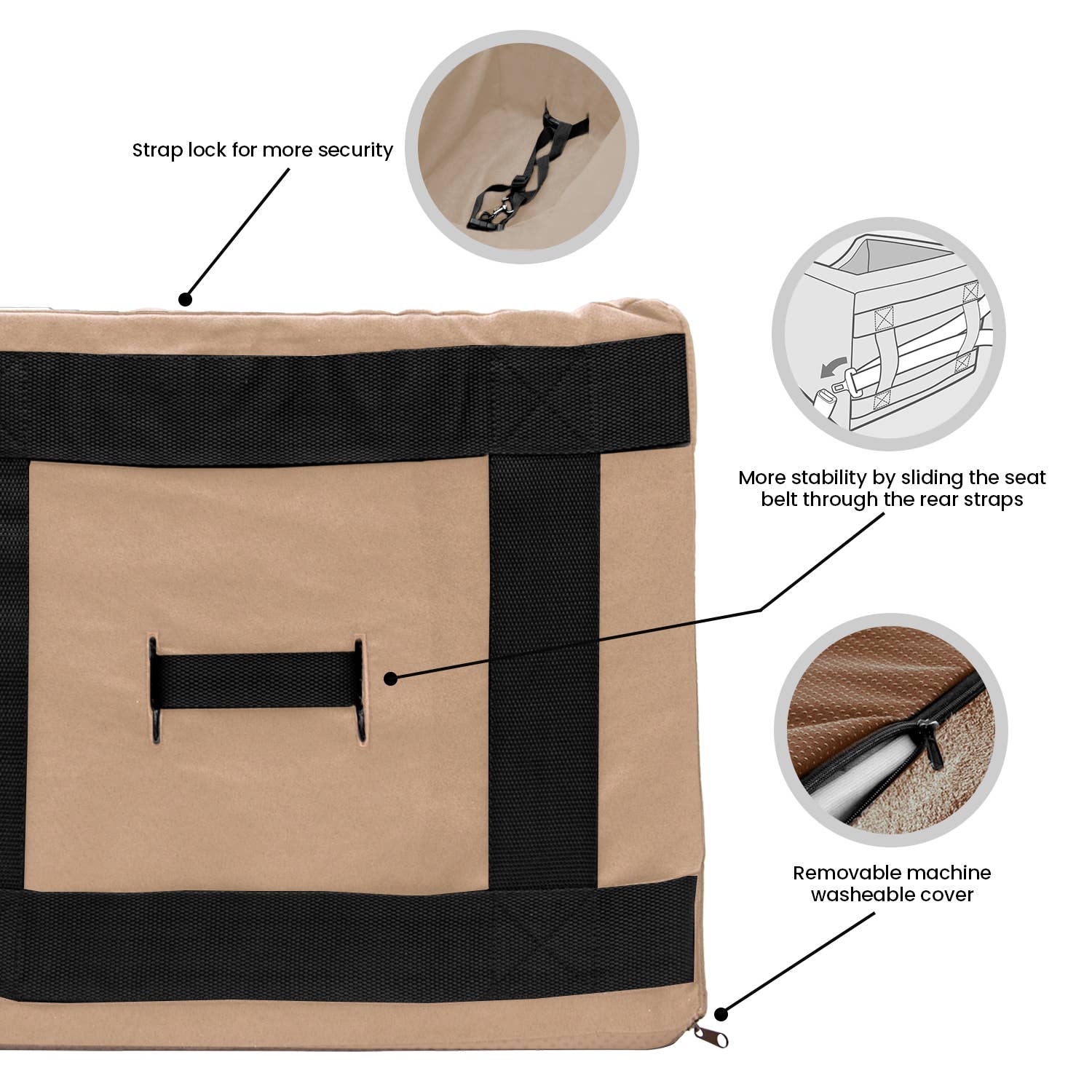 Precious Tails - Wholesale Pet Carrier - Cat/Dog - Precious Tails High Density Foam Pet Booster Seat25