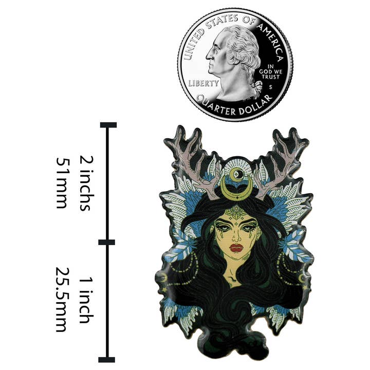 Real Sic - Wholesale Lapel Pin/Button - Enchantress Sorceress Wiccan Druid or Witchy Enamel Pin5