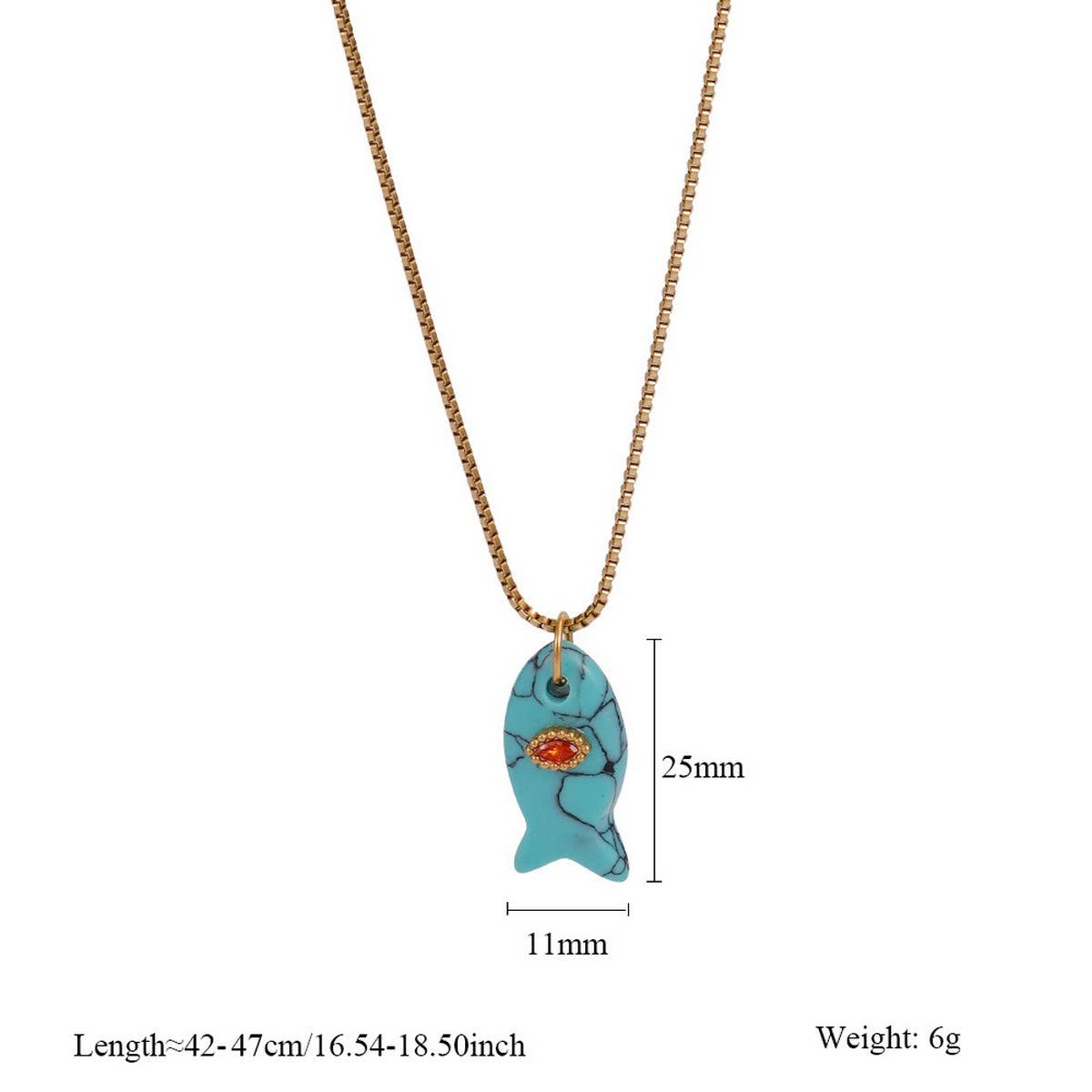 ACCITY - Wholesale Pendant/Charm Necklace - Minimal Fish Pendant Necklace for Beach_CWMM75240