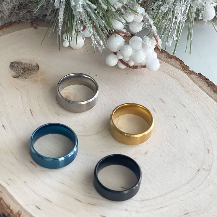 Harris Girls & Co. - Vendita all'ingrosso Anello midi/a fascia - Anello da uomo «Black»2