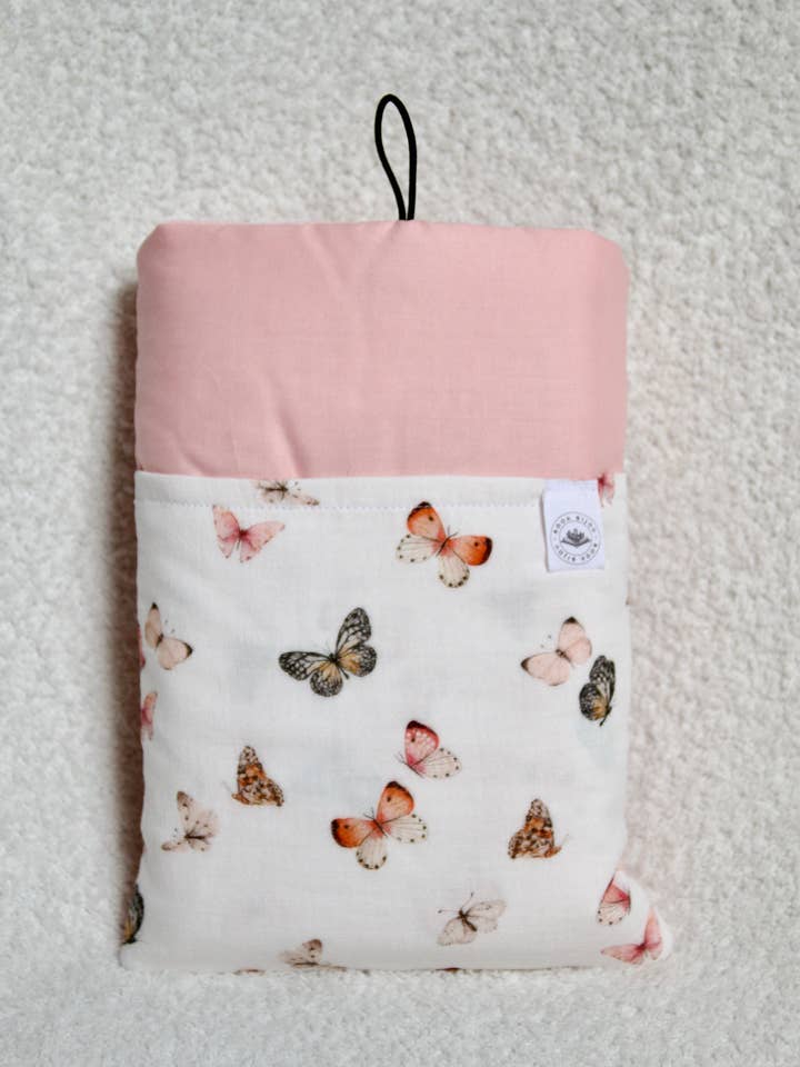 Booksleeve "butterflies pink" for wholesale by BookBijou