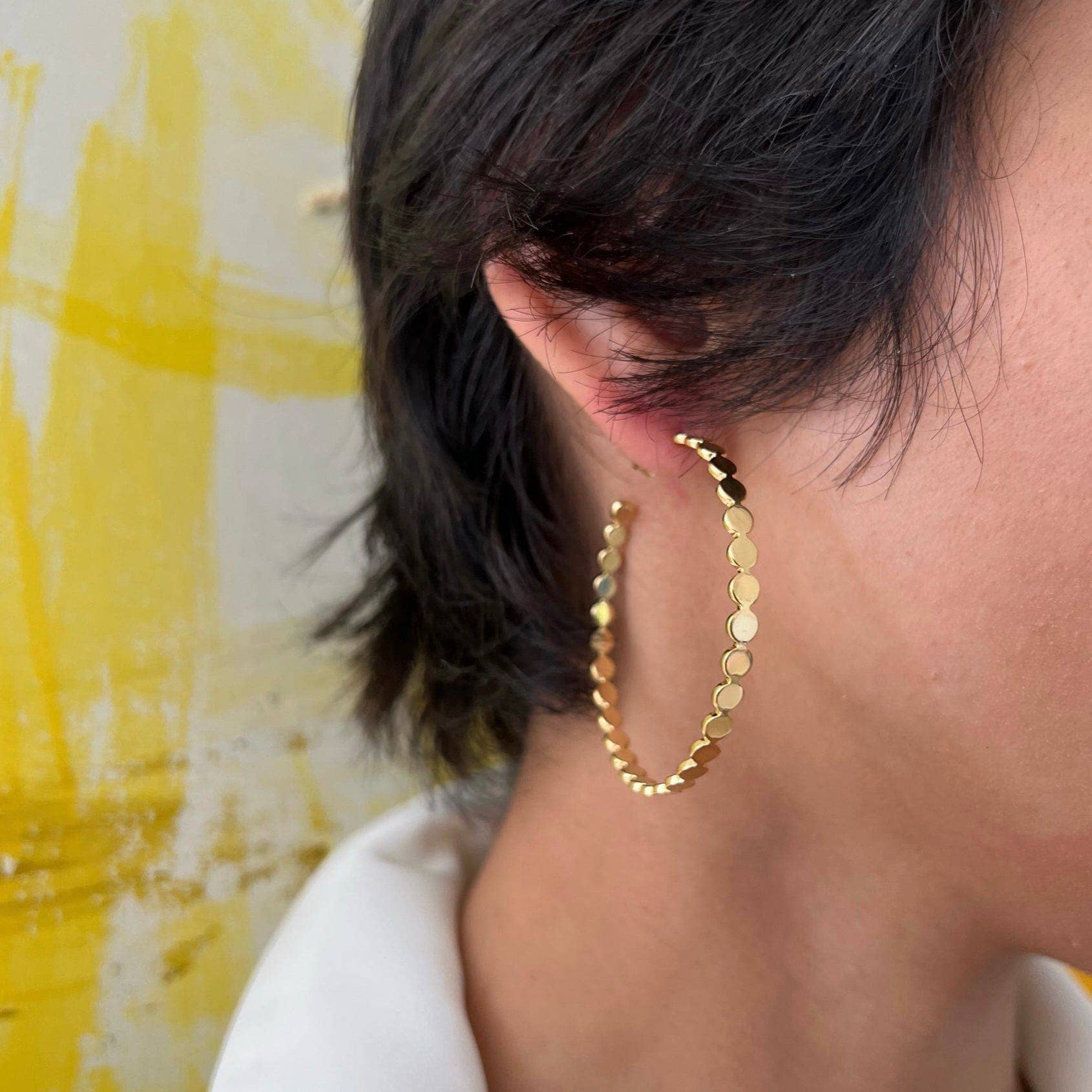 Jennifer Zeuner Jewelry - Wholesale Hoop Earrings - Margaux 2" Hoops3