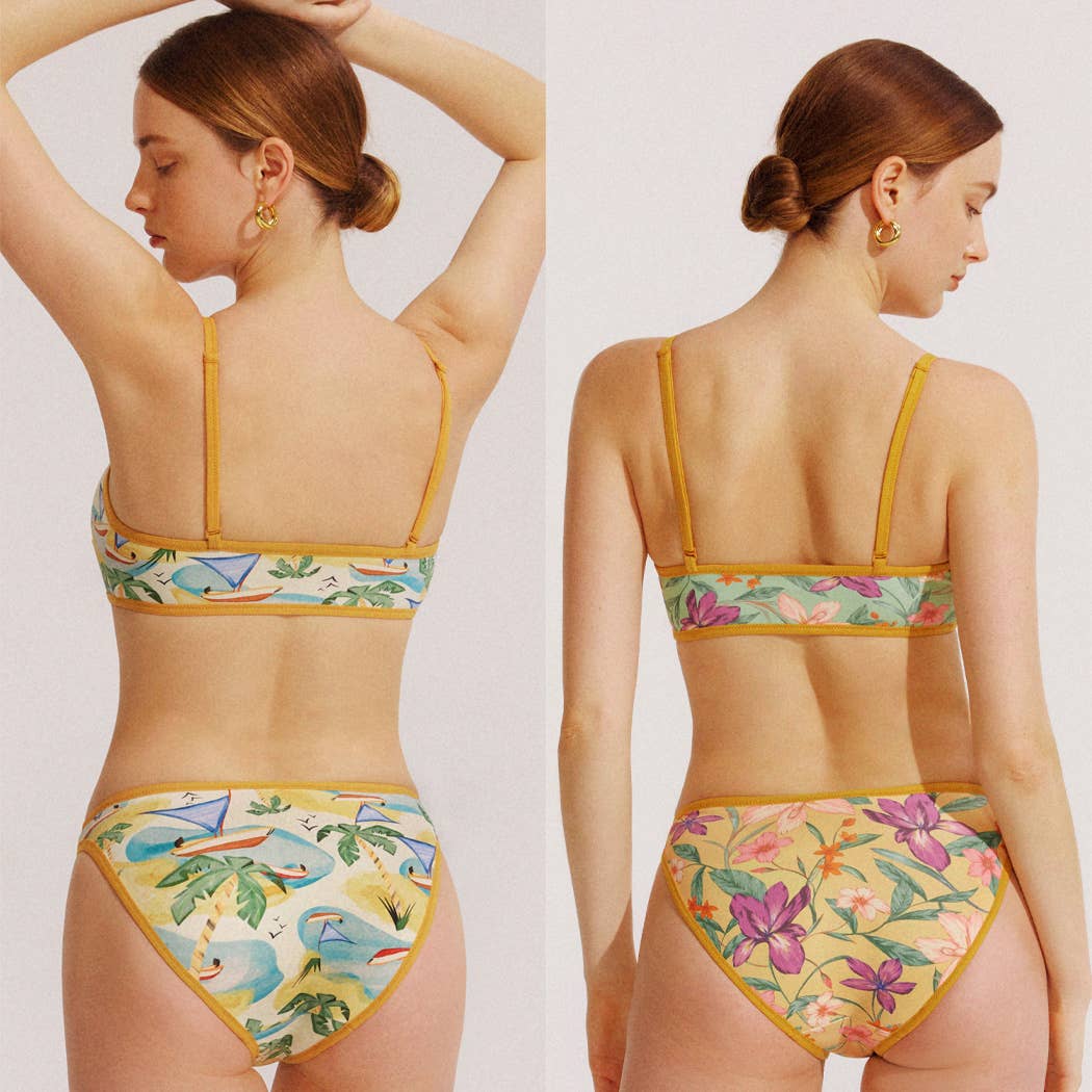 Visual Mood - Wholesale Two Piece Swimsuit - Women's - KRISTINA Reversible Bikini Set3