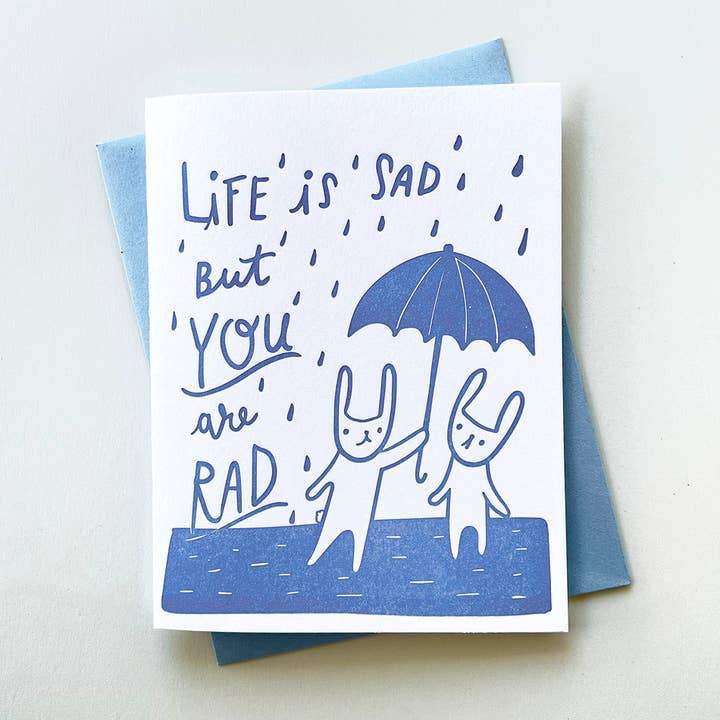 Ghost Academy - Wholesale Encouragement Card - Sad/Rad card